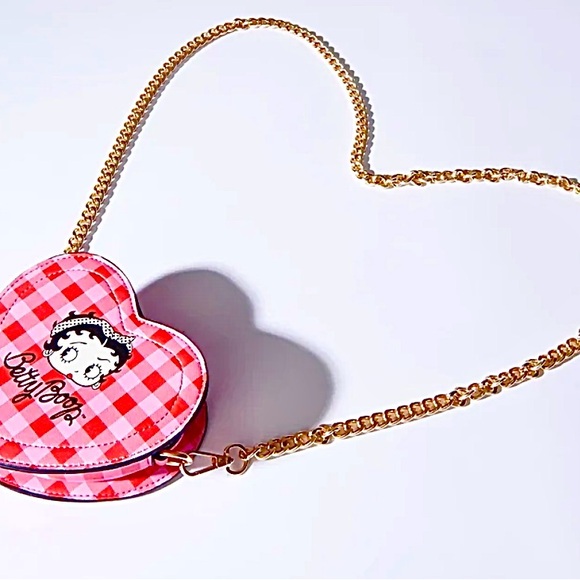 *RESTOCK*: Betty Boop X Unique Vintage Red & Pink Betty Boop Heart Purse - Picture 4 of 11